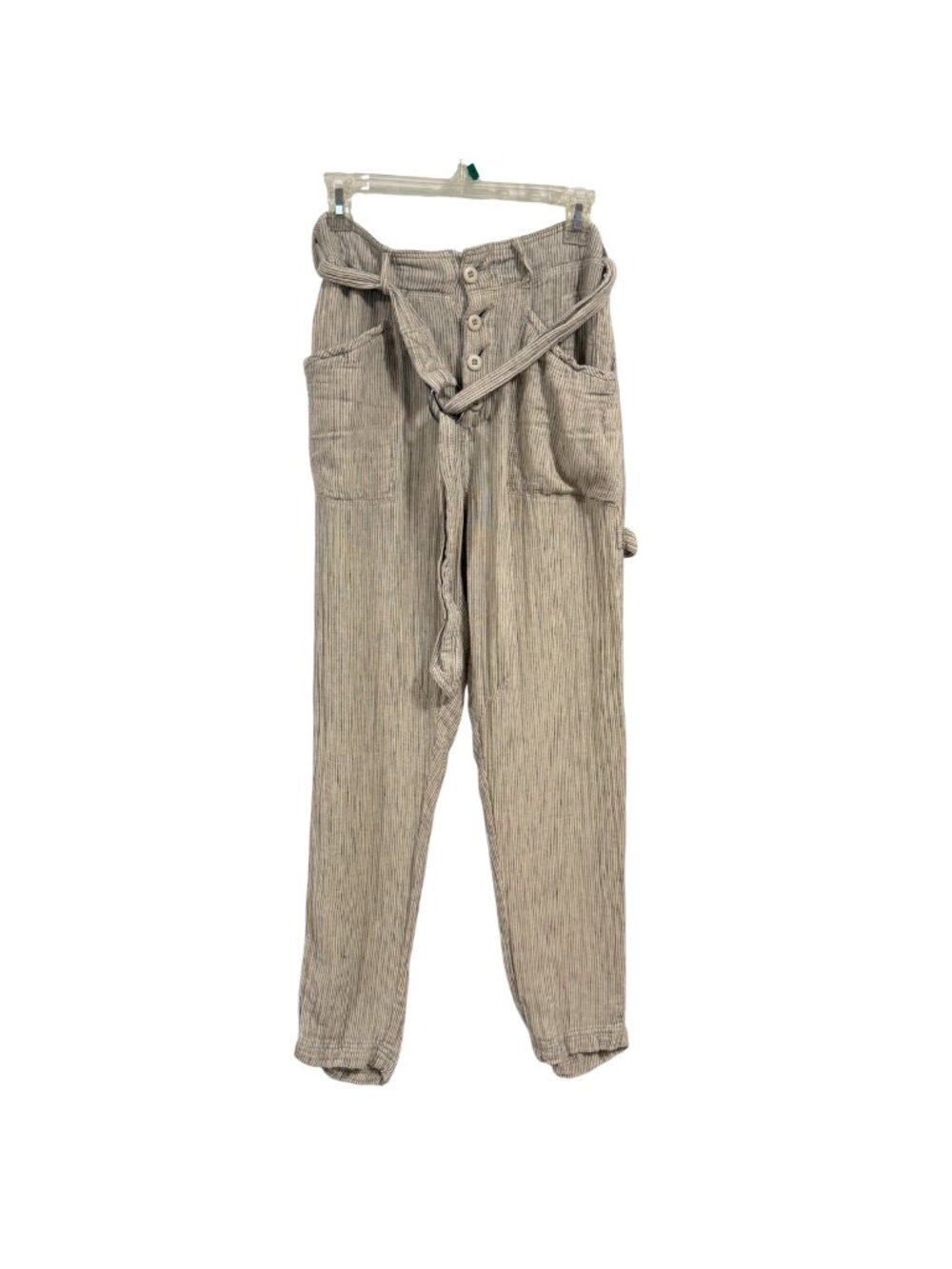 Free People Emerson Striped Belted Utility Pant‎ Size 4
